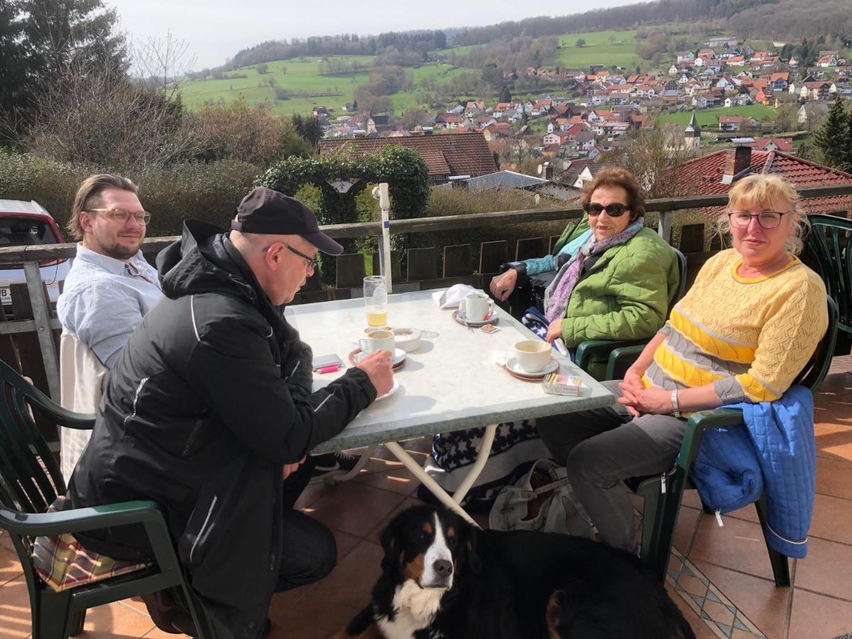 Cafe Pension Sonnenkanzel Staatsbad Bruckenau Luaran gambar
