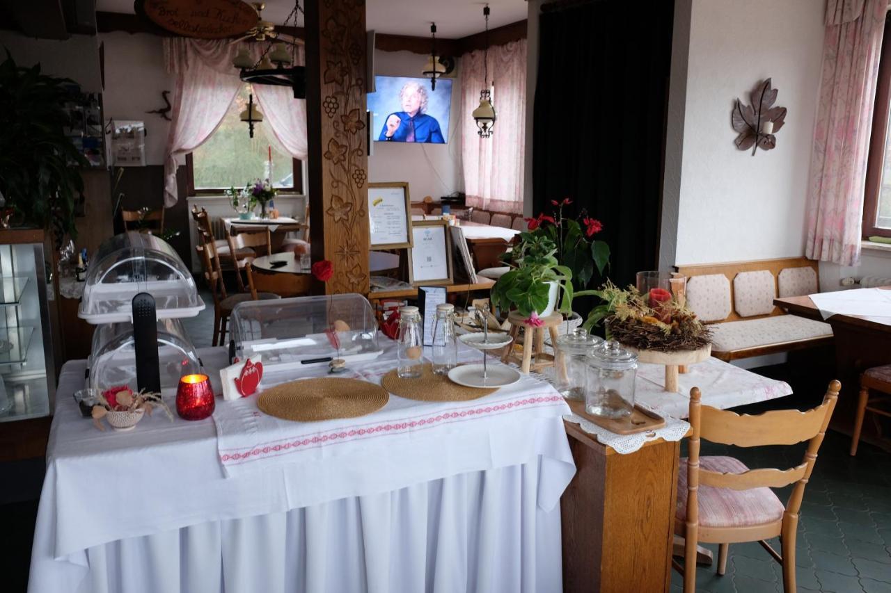Cafe Pension Sonnenkanzel Staatsbad Bruckenau Luaran gambar