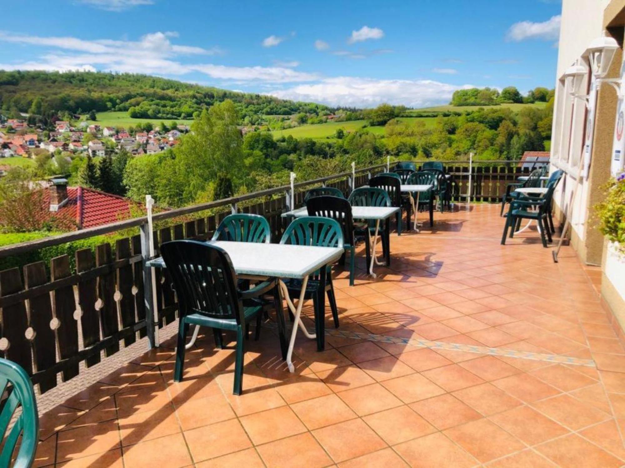 Cafe Pension Sonnenkanzel Staatsbad Bruckenau Luaran gambar