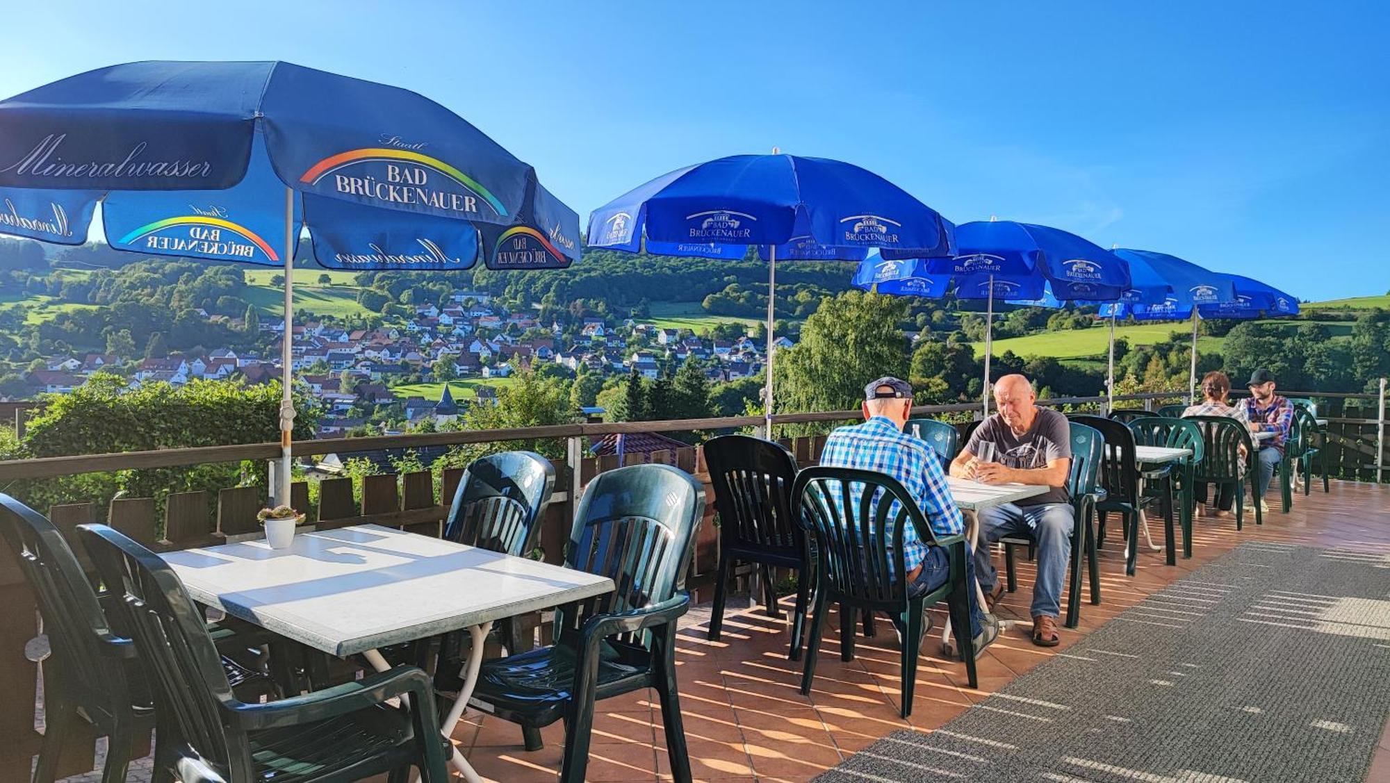 Cafe Pension Sonnenkanzel Staatsbad Bruckenau Luaran gambar
