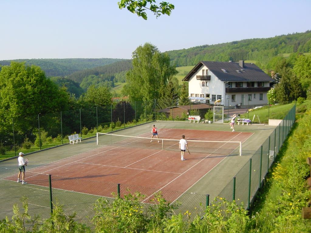 Cafe Pension Sonnenkanzel Staatsbad Bruckenau Luaran gambar